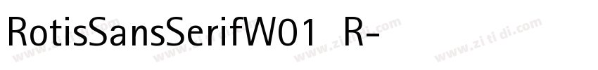 RotisSansSerifW01  R字体转换